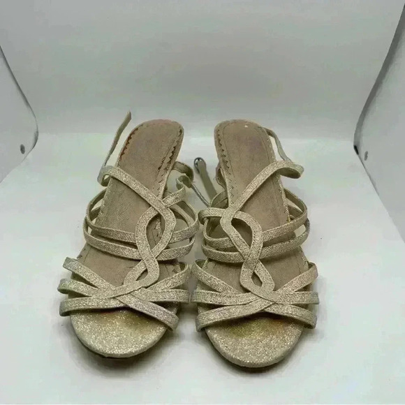 Shoes - Glitter Strappy Heels sz 10